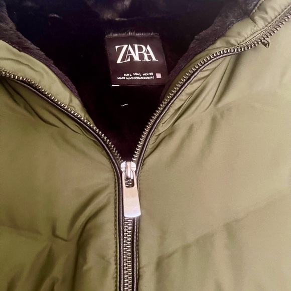 Zara Hooded Quilted Puffer Jacket - Picture 6 of 6